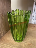Depression Viking Glass Thick  Vase