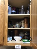 Contents of Corner Kitchen Cupboard (see photos)