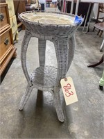 Wicker Plant Stand 22"H