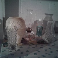 Vases and Oil Lamp