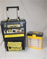 Mobile Work Center & Plastic Parts Organizer