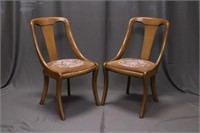 Pr French Style Side Chairs