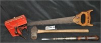 Vintage tools incl. Miller Falls screwdriver