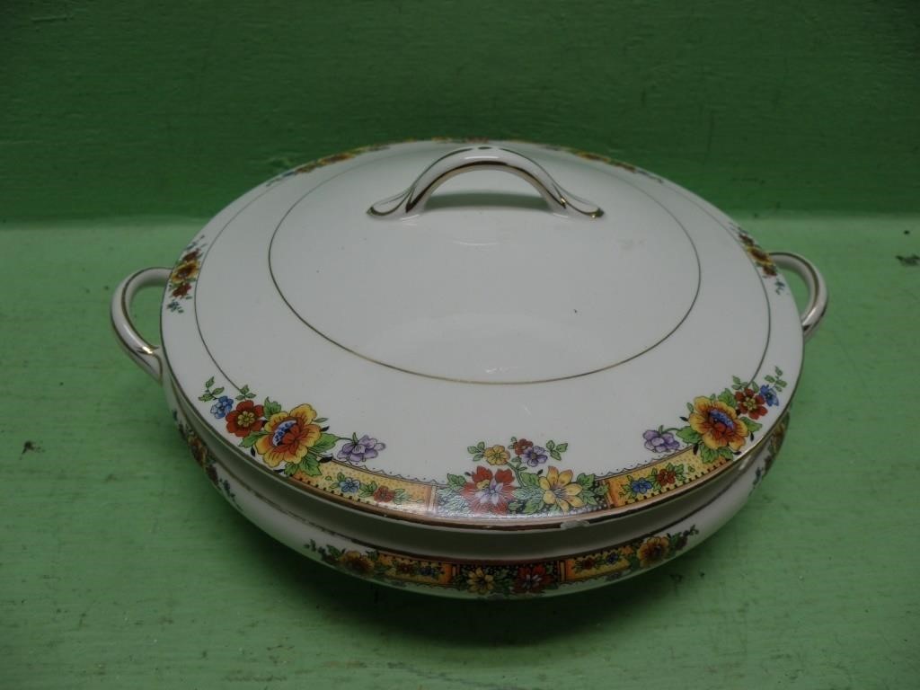 Vintage Illinois China Lidded Serving Dish