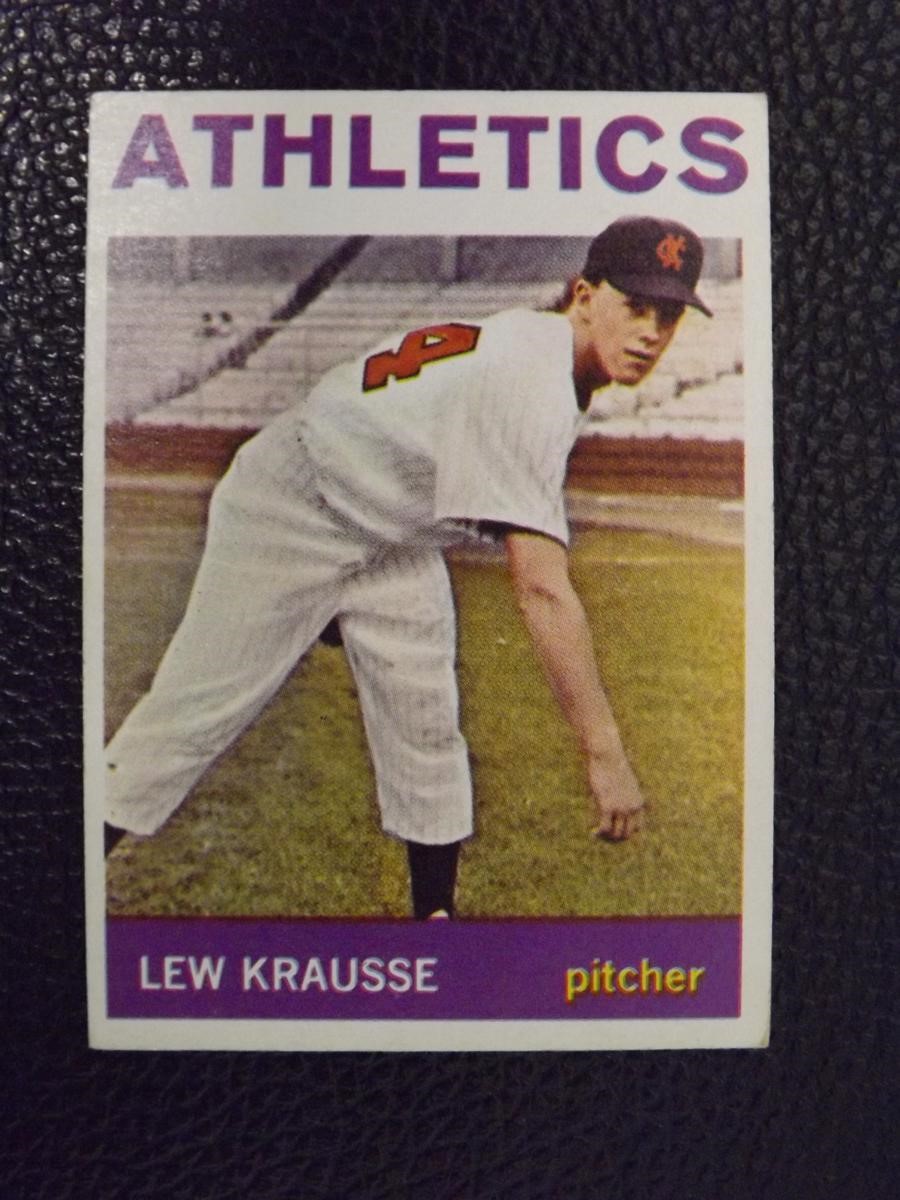 1964 TOPPS #334 LEW KRAUSSE ATHLETICS