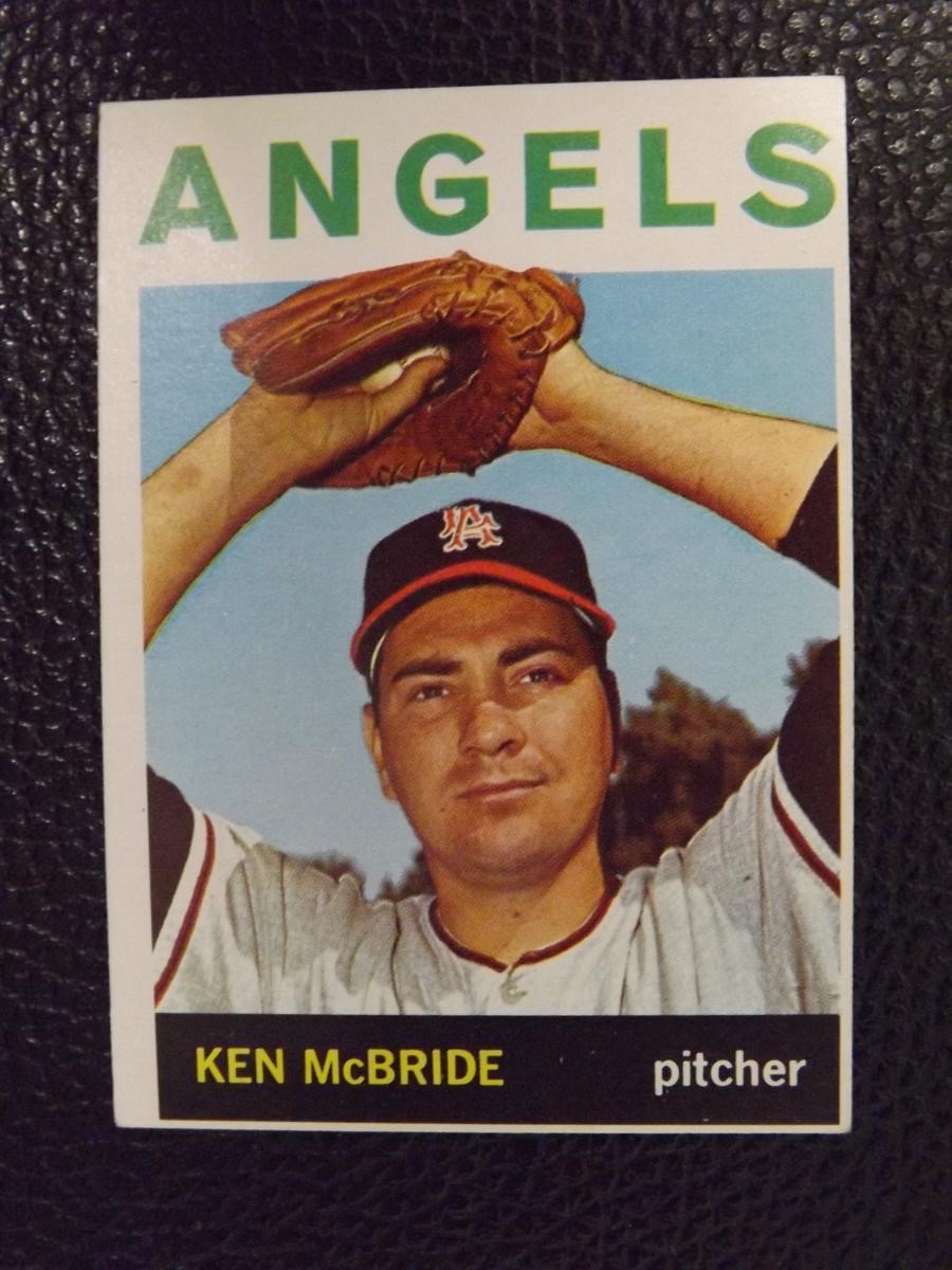 1964 TOPPS #405 KEN MCBRIDE ANGELS VINTAGE