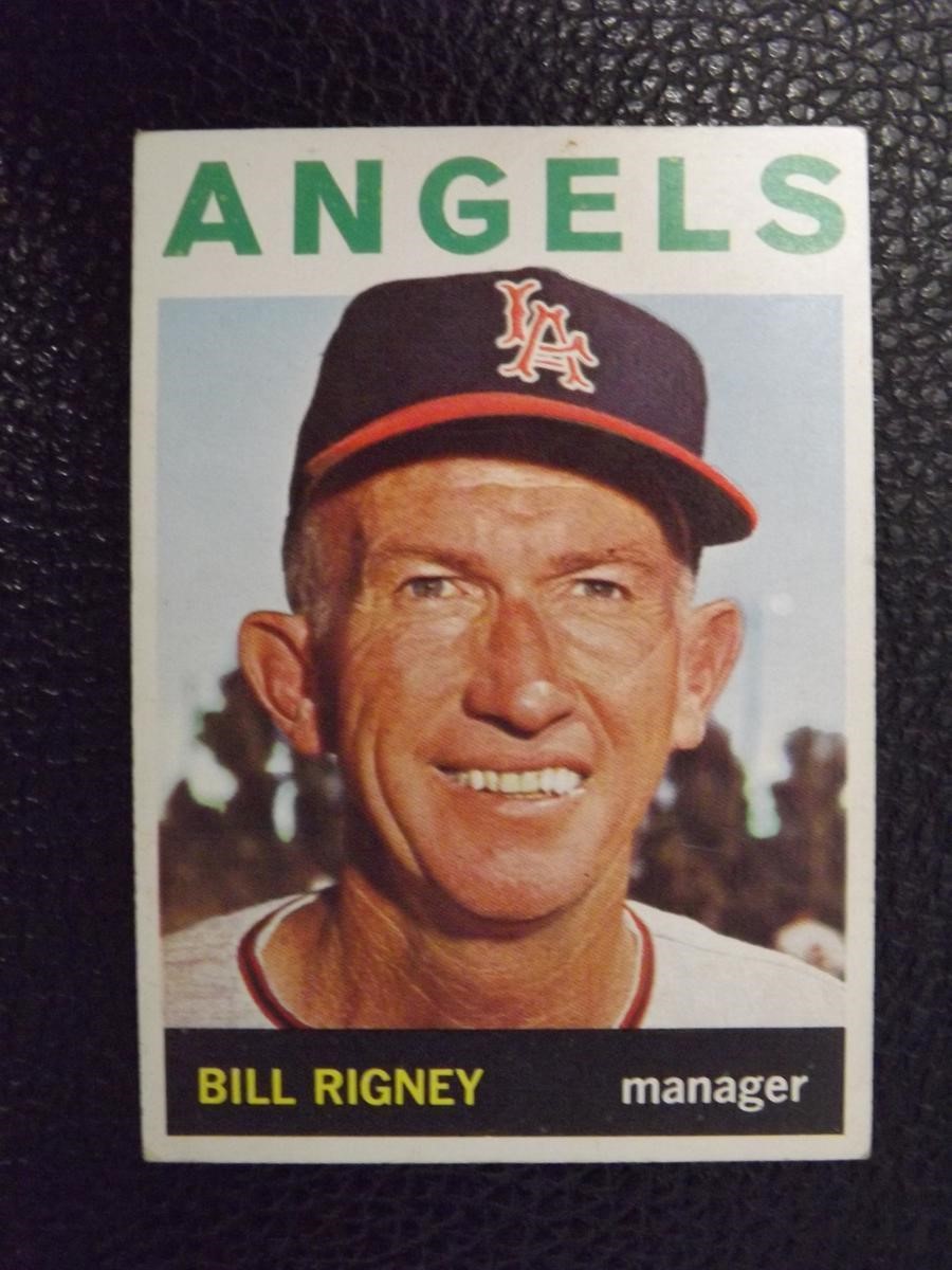 1964 TOPPS #383 BILL RIGNEY ANGELS MANAGER