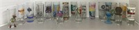 LARGE LOT OF US STATE TALL SHOT GLASSES