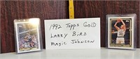 1992 Topps Gold Larry Bird Magic Johnson