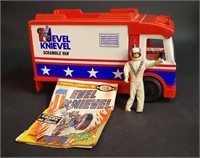 Ideal Evel Knievel Scramble Van, Figure & Comic