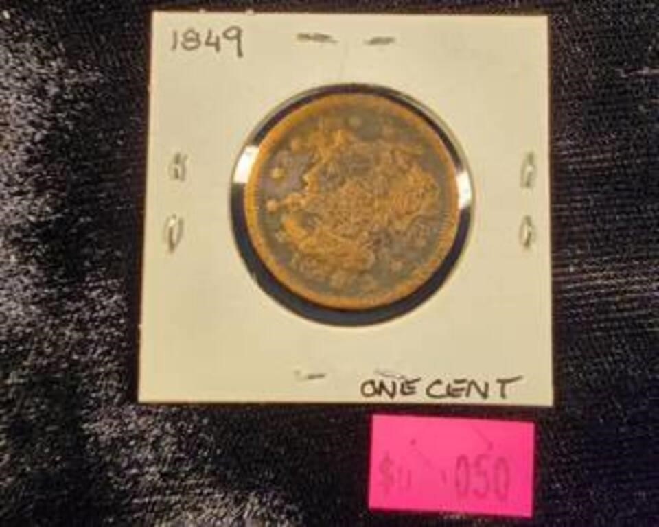 1849 ONE CENT