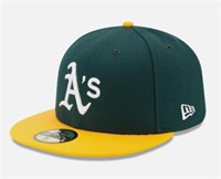 Oakland A's New Era Authentic 7 3/8 Fitted Cap - U