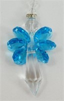 Sapphire Guardian Angel Crystal Suncatcher