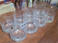 8 Crystal 24% Glasses Lo Balls Boubon  Czech NEW