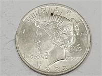 1922 Peace Silver Dollar Error Coin