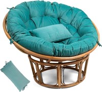 R1214  Papasan Chair Cushion, 52" Glacier Teal