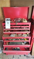 Stack-On Roll Away Tool Box & Contents