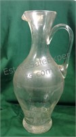 14" glass pitcher