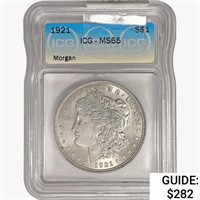 1921 Morgan Silver Dollar ICG MS65