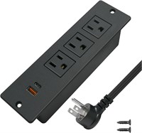 USB C Power Strip 3 Outlets, 2 USB