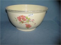 Floral decorated kitchen Kraft serving bowl