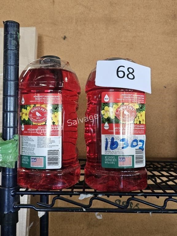 2-64oz red hummingbird nectar