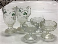 Glassware w/ sundae cups