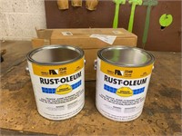 2 gallons- NEW Yellow acrylic paint