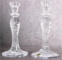 WATERFORD CRYSTAL SEAHORSE CANDLESTICK HOLDERS