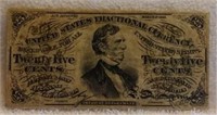 US Fractional Currency 25 Cents
