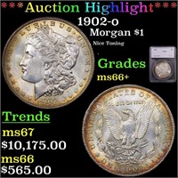 *Highlight* 1902-o Morgan $1 Graded ms66+
