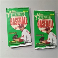 2011 Topps Heritage Baseball Trading Card Pack