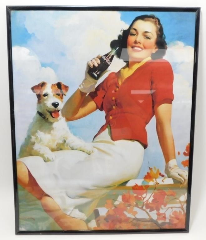 * Coca-Cola Woman Framed Poster