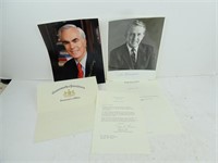 Lot of 2 US Politician Signed/Authenticated