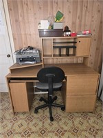Desk, HP Printer & Office Supplies