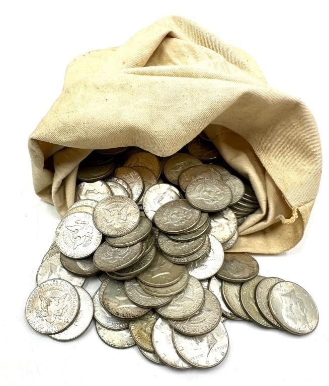 Bank Bag of 1965-1969 40% Kennedy Silver Halves