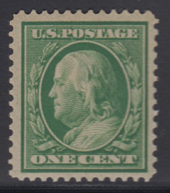 US Stamps #357 Mint OG barely hinged, well center