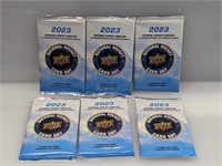 (6) 2023 Upper Deck National Hockey Card Day Packs