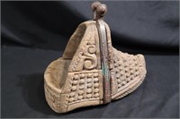 Beautiful hand carved antique stirrup