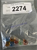BAG OF MINI MARBLES--CLEAR COLORED