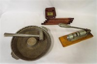 (3) Nut Crackers - Pewter Bowl & Hammer - Reed's