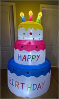 6' Inflatable Happy Birthday Cake