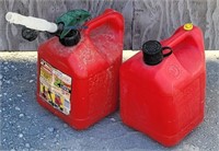 (2) Blitz Two Gallon Plastic Gas / Fuel Jugs