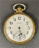 1917 18K Gold Elgin 7-Jewel Pocket Watch