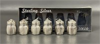 Vintage Lollo Sterling Silver Salt Shaker Set