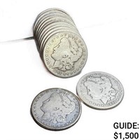 1892-1900 Morgan Silver Dollar Roll (13 Coins)