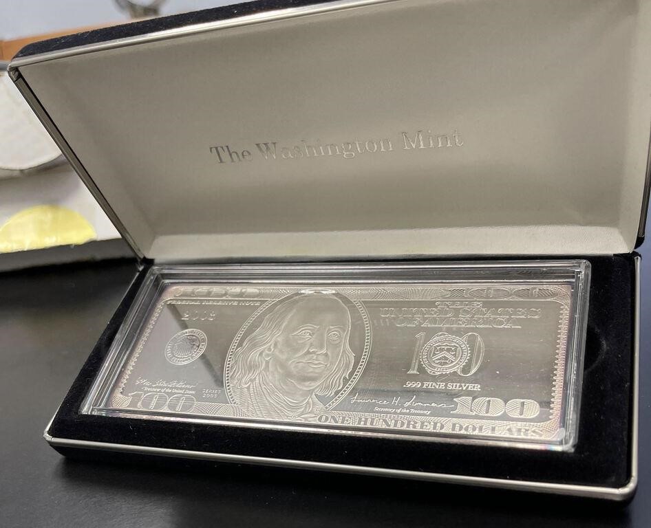 Washington Mint 2003 $100 Silver Proof