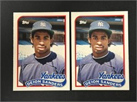 1989 Topps Traded Deion Sanders Rookie Cards