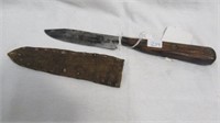 1890's Native American Indian Warriors Side Knife