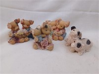 3 Enesco This Little Piggy Figurines & Other